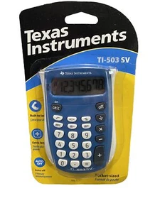 NIP Texas Instruments calculator TI-503 SV Pocket Sized Calculator Blue - Picture 1 of 7