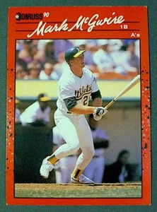 MLB Oakland Athletics Mark McGwire 1990 Donruss Trading Card #185 - Picture 1 of 5
