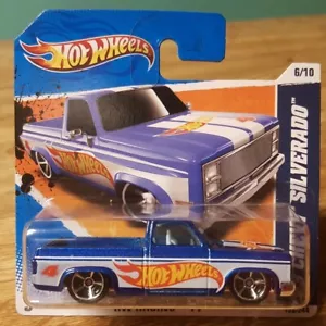 Hot Wheels '83 Chevy Silverado Pickup Truck blau HW Racing 2011 Neu SHORT CARD - Bild 1 von 12