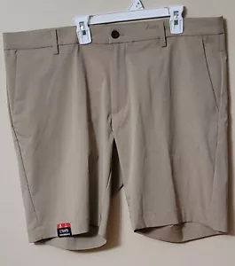 NWT Men's Chaps Performance Shorts Sz 38 Inseam 9 Tan Stretch Moisture Wicking - Picture 1 of 5