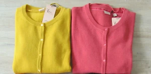 ADAGIO 100% KASCHMIR STRICKJACKE Gr.  40 42 44 46 Gelb Pfirsich *NEU* 89,99€ - Bild 1 von 3