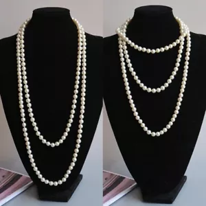 2024 Neu Mode Damen Schmuck Perle Perlen Halskette Lang Pullover Kette Halskette - Bild 1 von 3