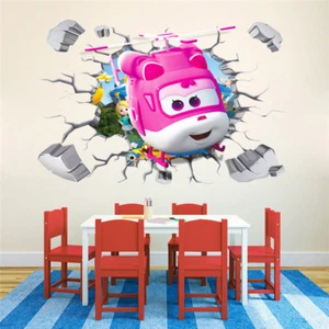 Super Wings Wandtattoo Dizzy 3D Wandaufkleber Flügel Kinderzimmer Sticker Cars - Bild 1 von 2
