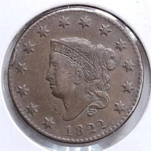 1822 LARGE CENT - Picture 1 of 2
