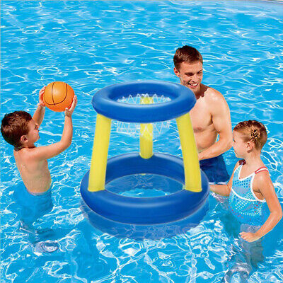 Inflatable Basketball Swimming Pool Toy Ring Floating Childrens Water Sport Game • 10.99£