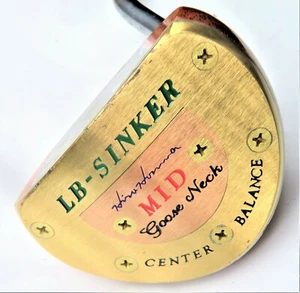 PERSIMMON MODEL HONMA LB-SINKER MID Goose Neck 34INCHES GOLF CLUB PUTTER NWO - Picture 1 of 6