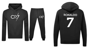 Kinder Ronaldo CR7 Print Trainingsanzug Fußball Motiv Trainingsanzug für Jungen Freizeitkleidung - Bild 1 von 6