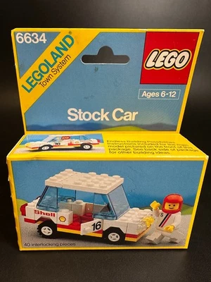 LEGO 6634 Shell Stock Car Classic Town Race LEGOLAND 1986 NEW SEALED BOX - Image 1 of 4