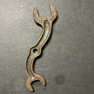 Antique Open End S-Curved Wrench Marked VAN with Hole In Mid Handle - Picture 1 of 5