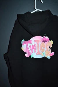 Twice 5th World Tour Ready To Be Jelly K Pop Hoodie Black Size Large - Picture 1 of 9