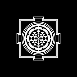 Sri Yantra Symbol Vinyl Sticker Decal - geometric diagram Shiva Shakti - Picture 1 of 2