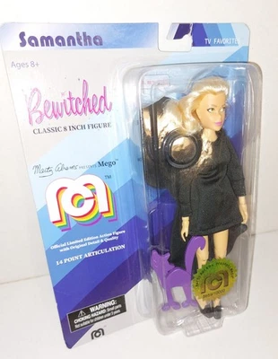 Figura de acción Bewitched Samantha 2018 Mego sellada 5659/10000 tarjeta dañada Foto 1 de 4