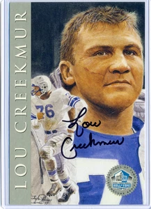 Lou Creekmur 1998 HOF Hall Fame Signature Series Platinum /2500 Autograph Auto - Picture 1 of 1