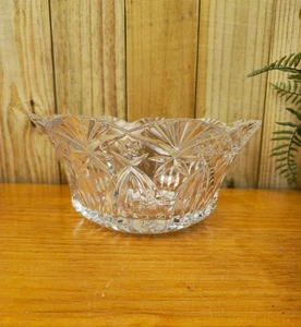 Vintage Cristal d'Arques J.G. Durand Vincennes Pattern Crystal Centerpiece Bowl - Picture 1 of 10