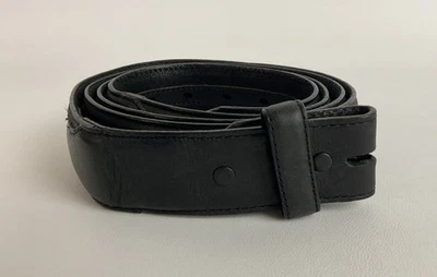 Cinturón de cuero Silver Creek de colección estilo occidental sin hebilla talla 52 negro Foto 1 de 4