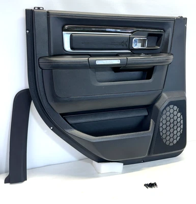 ✅2013-2024 RAM 1500 2500 3500 LIMITED CREW CAB REAR LEFT DOOR TRIM PANEL LH OEM - Image 1 of 4