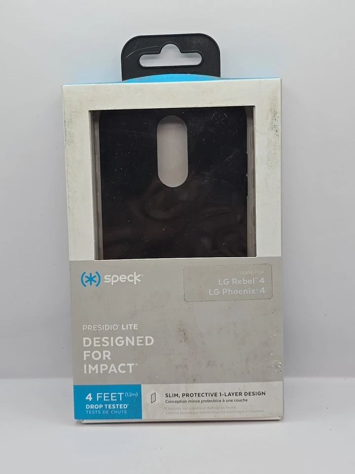Funda Speck Products Presidio Pro para LG Rebel 4 LG Phoenix 4 Negra Nueva Foto 1 de 1