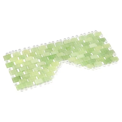 Máscara de ojos de jade, máscara de enfriamiento facial con 100% real para frío y calor...  Foto 1 de 4