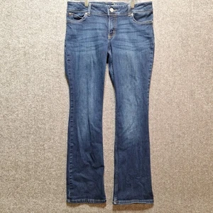 Wrangler Womens Size 13/14 x 34 Blue Denim Low Rise Jeans Bootcut Cowgirl Rodeo - Picture 1 of 10