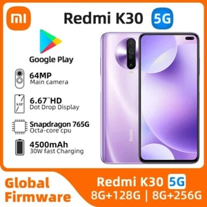Xiaomi redmi k30 5G 128GB+8GB 256GB+8GB Android Unlocked Smartphone New Sealed - Afbeelding 1 van 11