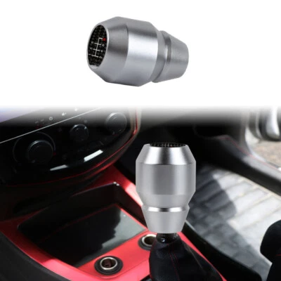 Palanca de cambios manual de aluminio gris universal JDM 6 velocidades palanca de cambios Foto 1 de 4