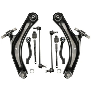 8Pcs Fit For 2008-2015 Nissan Rogue New Front Control Arm Tie Rods Sway Bar Kit - Picture 1 of 10