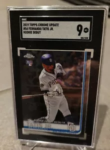 2019 TOPPS CHROME UPDATE #54 FERNANDO TATIS JR ROOKIE DEBUT SGC 9 MINT - Picture 1 of 2