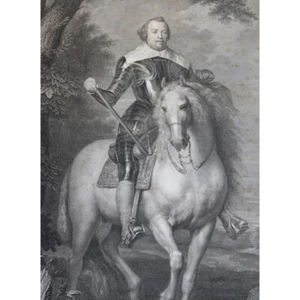 Antique 18th Italy Engraving "Francisci DE MONCADA" by Raphael MORGHEN - Picture 1 of 6