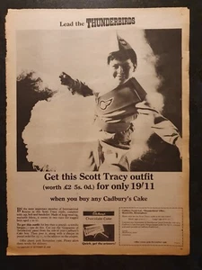 Cadbury's - Thunderbirds Seite s/w Werbung - TV Century 21 Mag - Vintage - EX - Bild 1 von 1