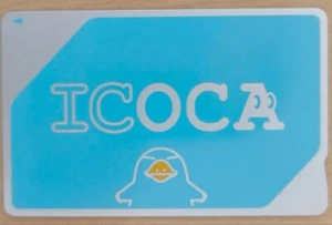 ICOCA Prepaid Transportation IC card Suica Platypus JR West Japan - Picture 1 of 3