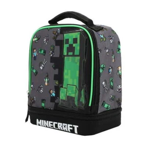Minecraft Creeper Mojang Isolierte Brotdose Jungen Doppelkammer BPA-freie Tragetasche $ 25 - Bild 1 von 6