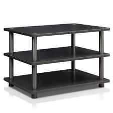 Turn-N-Tube 24 In Black Particle Board TV Stand Fits TV Up To 32 In Open Storage