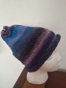 Hand knit slouchy hat, adult - Bild 1 von 1