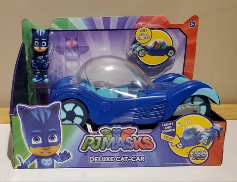 PJ Masks Deluxe Cat-Car & Catboy Figure with Lights and Sounds BRAND NEW Cover