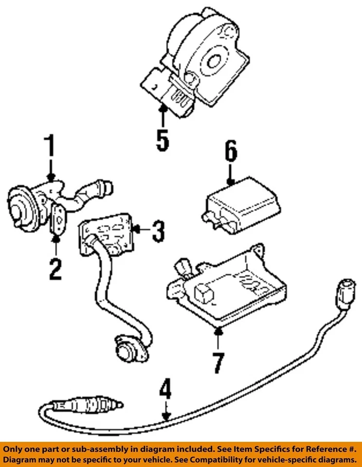 FORD OEM 95-00 Contour Emission Components-Oxygen Sensor F6RZ9F472AA - Image 1 of 1