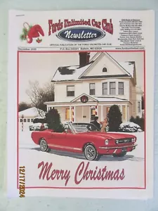 Ford Unlimted Car Club Newsletter December 2020 - Picture 1 of 1