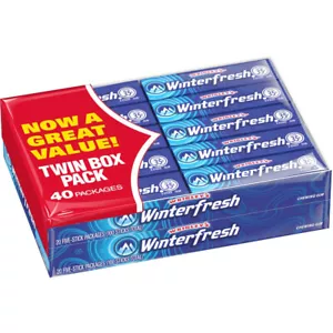 Wrigley's MInty Winterfresh Kaugummi Geschmack, 5 Stück, 40er Pack - Bild 1 von 1