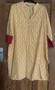 Utsa Lightweight Block Print Dress Size Medium - Picture 1 of 4