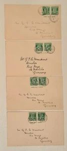 1941 Guernsey Occupation stamps 1/2d on 4 x FDC with imprint. see details - Picture 1 of 1