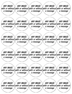 x 30 topper per cupcake commestibili carta wafer foto personalizzate o logo torte delle fate - Foto 1 di 3