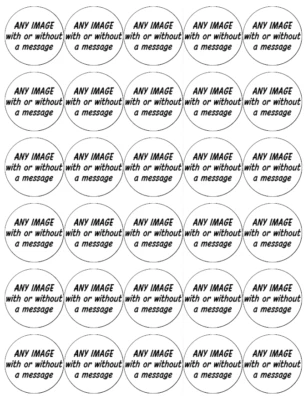 x 30 Edible Cupcake Toppers Wafer Paper Personalised Photo or Logo Fairy Cakes