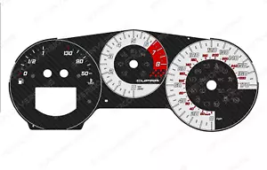 Seat Leon Cupra Mk2 Carbon Dial Cards 8 Colours Gauges - Picture 1 of 8