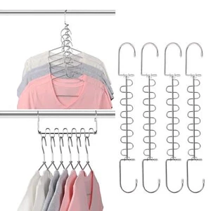 Metal Space Saving Hangers 12 Slots New Version Hanger Magic Cascading Hanger... - Picture 1 of 6