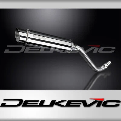 Suzuki DR650S DR650SE 96-24 Slip On 14" Round Stainless Exhaust Muffler Kit - Image 1 of 4