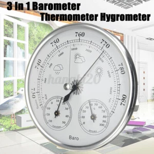 3 IN 1 Thermometer Hygrometer Barometer Analoges Wandhängendes Wetterstation DE. - Bild 1 von 6