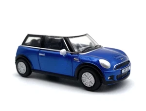 1:76 Blue Mini Copper S Sports Model Diecast Metal Car - Picture 1 of 6