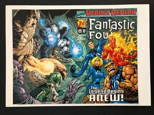 fantastic Four #1 COVER Marvel Comic Book Poster 6.5x9.5 Heroes Return - Picture 1 of 1