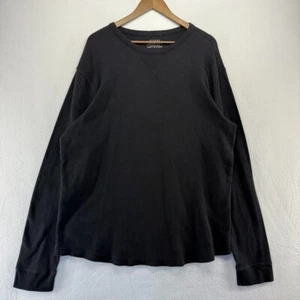 Vintage Sonoma Thermal Shirt Men's 2XL Tall 2XLT Black Base Layer Grunge y2k - Picture 1 of 8