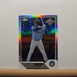 2023 Pro Debut Baseball Gavin Cross Chrome Pro Debut REFRACTOR 20/99 # PDC-60  - Bild 1 von 2