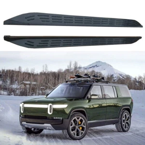 Black Running Board fits for Rivian R1S 2022 2023 2024 Side Step Nerf Bar 2PCS - Picture 1 of 5